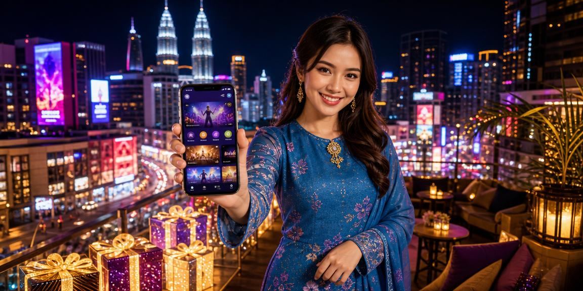 Pengguna wanita Malaysia mengakses platform 390 dengan selamat melalui telefon mudah alih