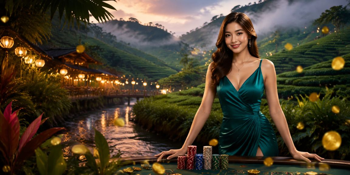 Meja Blackjack dengan dealer profesional